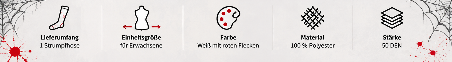Produktinformationen zur Halloween Strumpfhose mit 50 DEN